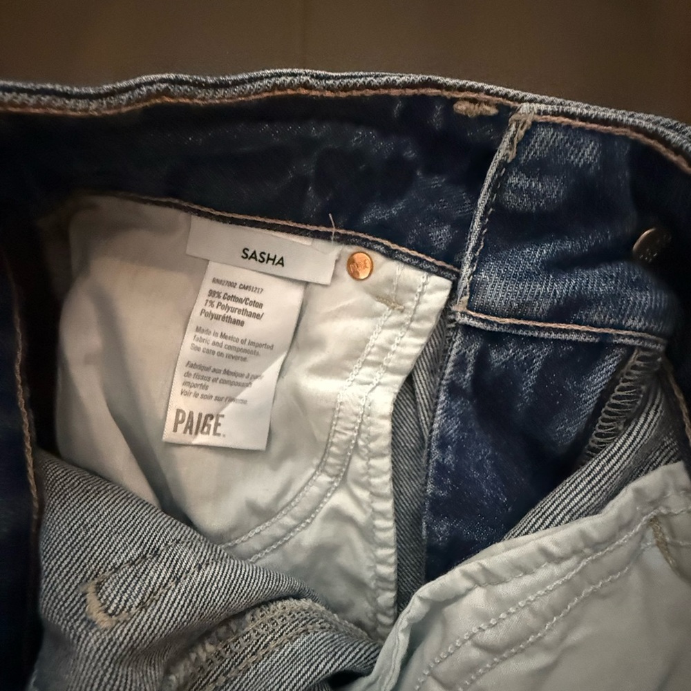 PAIGE Wide-Leg Jeans Sasha modernism wash like new - Picture 6 of 9